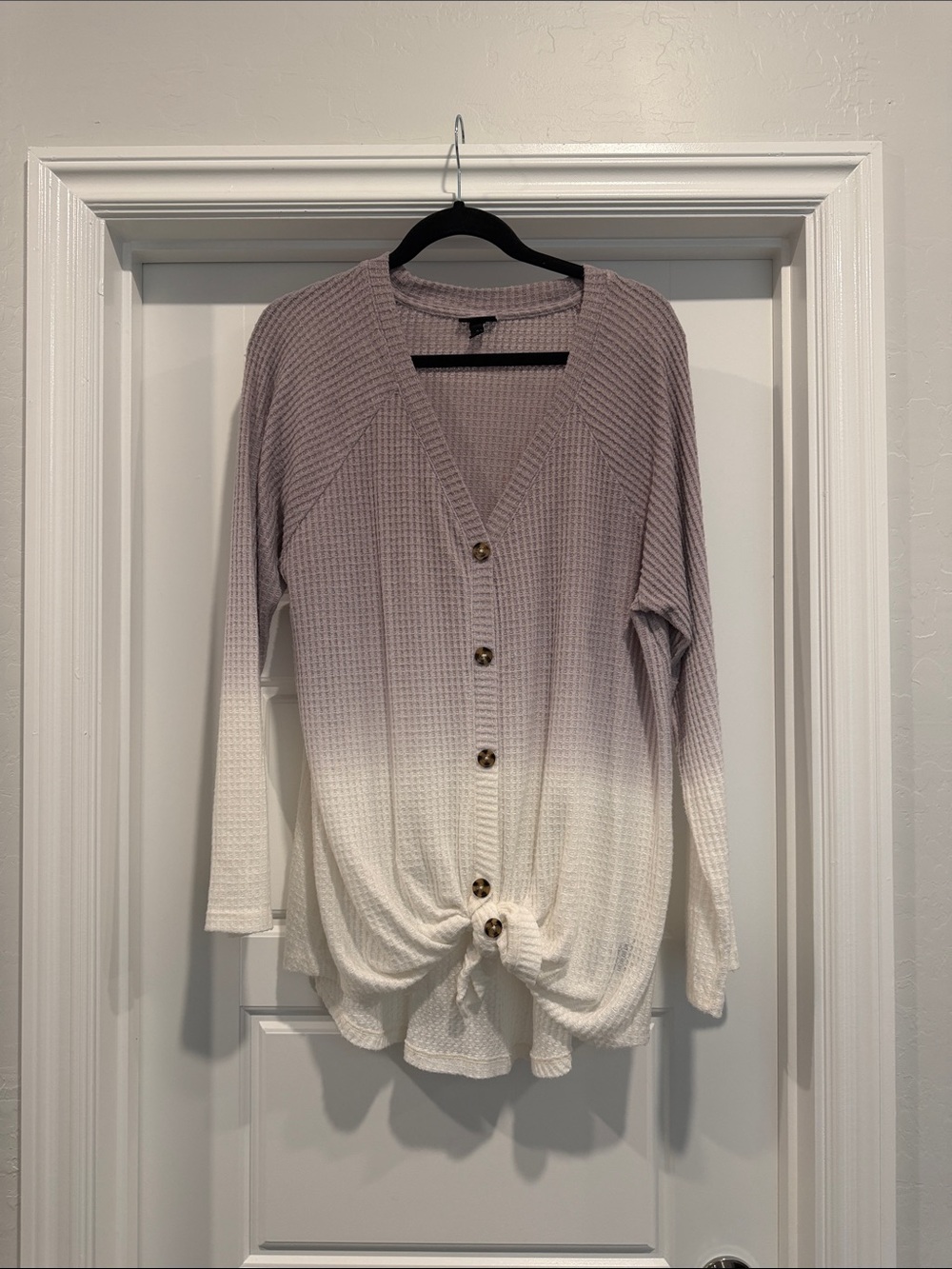 torrid Mauve Knit Top with Waffle Texture